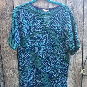 Vintage style shirt dress in teal